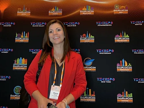Portrait of Bianca Lincks at DigiMarCon Canada East