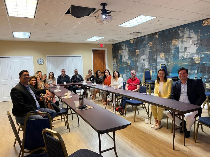 Group of professionals at a Lincks training session