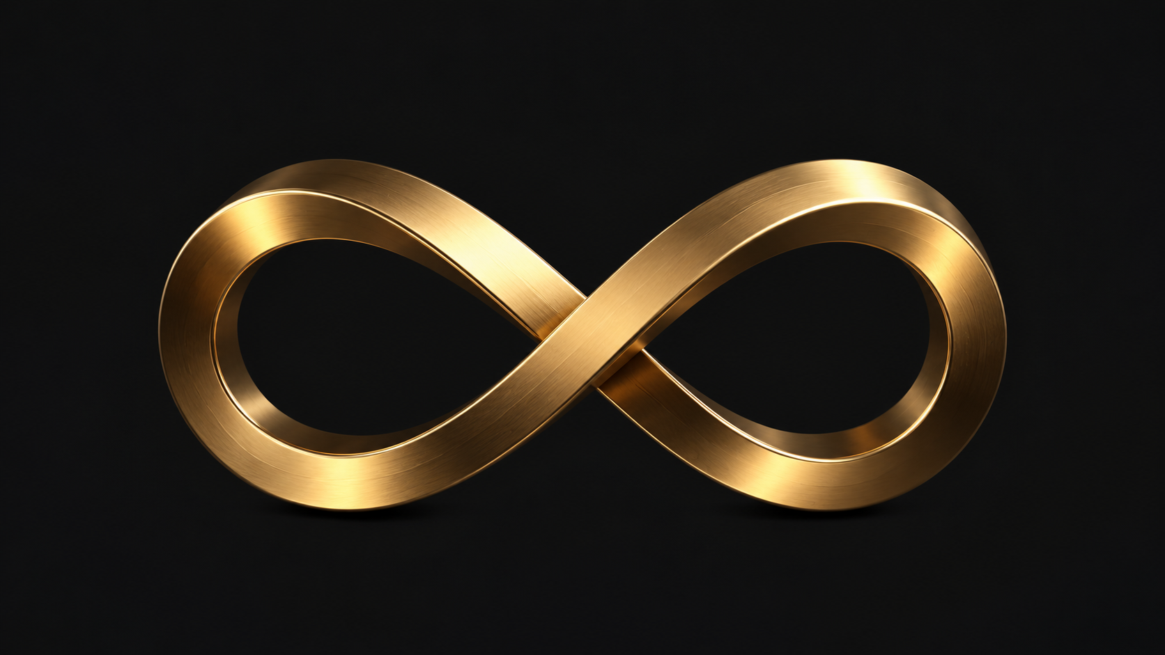 Golden infinity symbol representing the continuous Lincks Method cycle